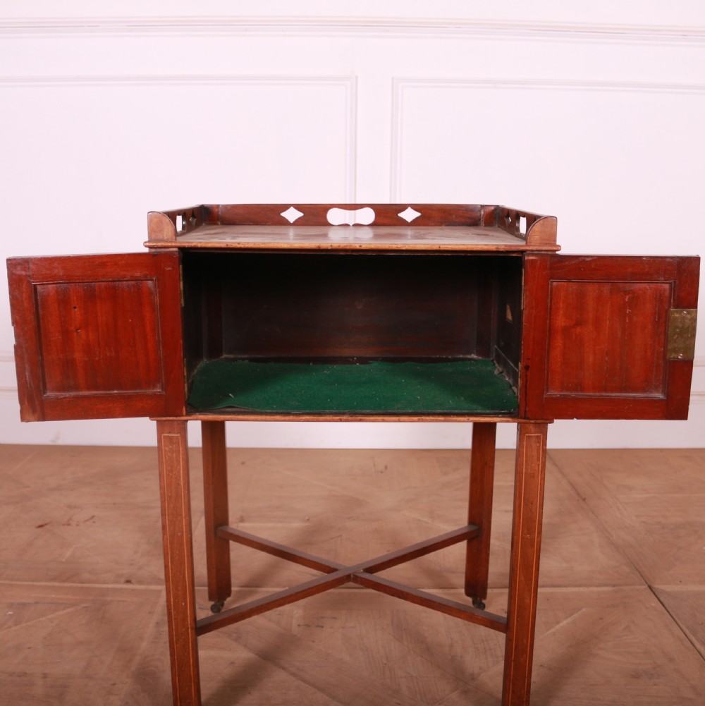 English Mahogany Bedside Cupboard View V