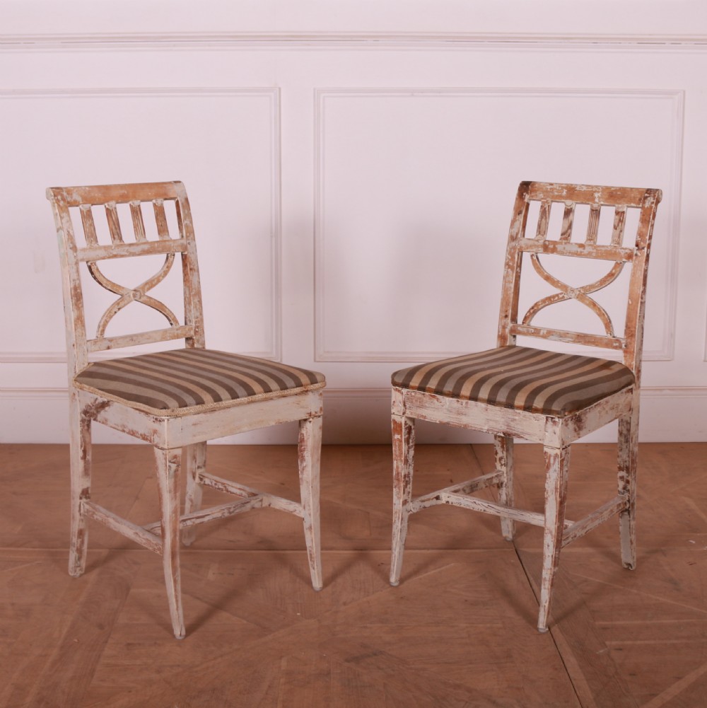 Pair of Swedish Folk Chairs View II