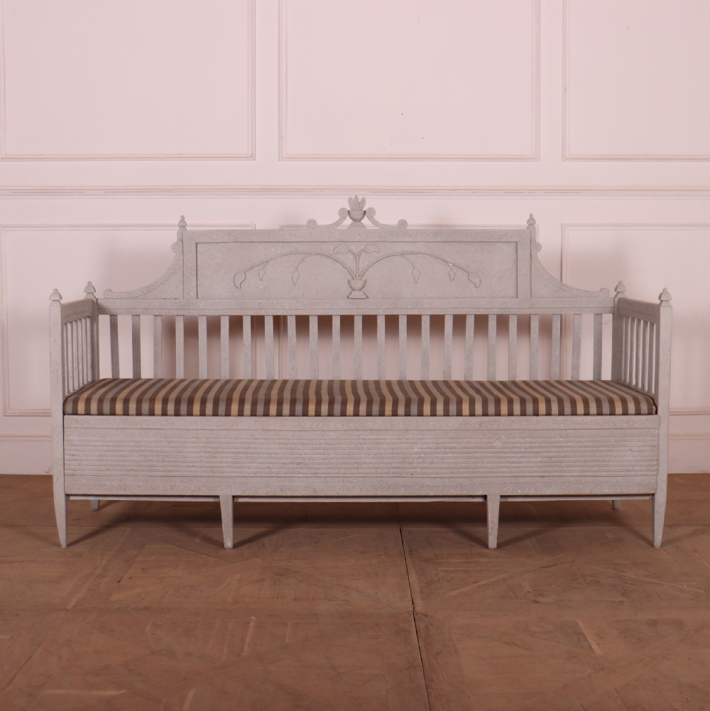 Painted Swedish Settle View III