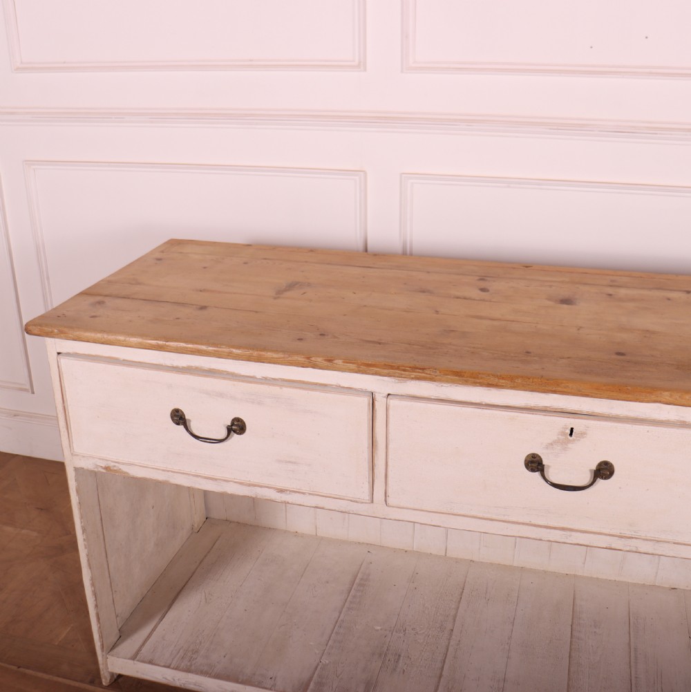 English Painted Dresser Base View VII