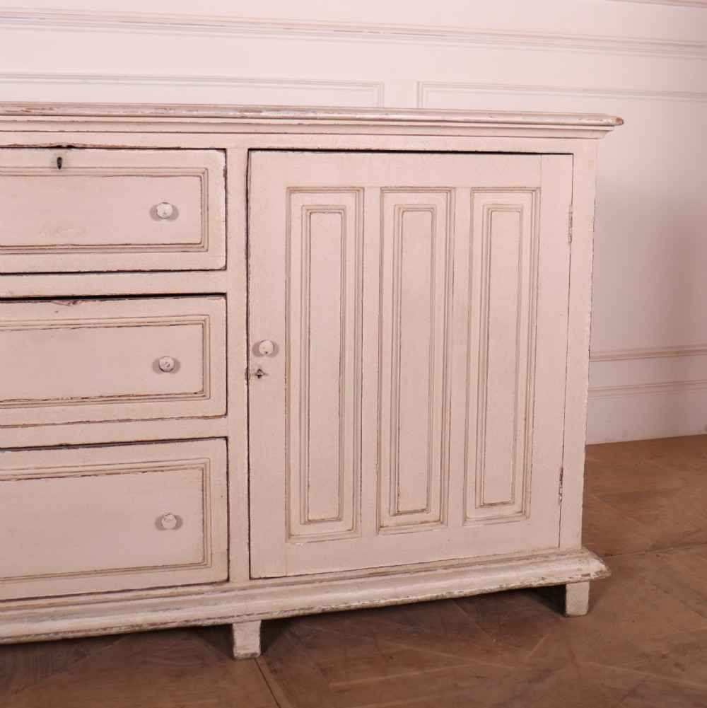 English Painted Dresser Base View III