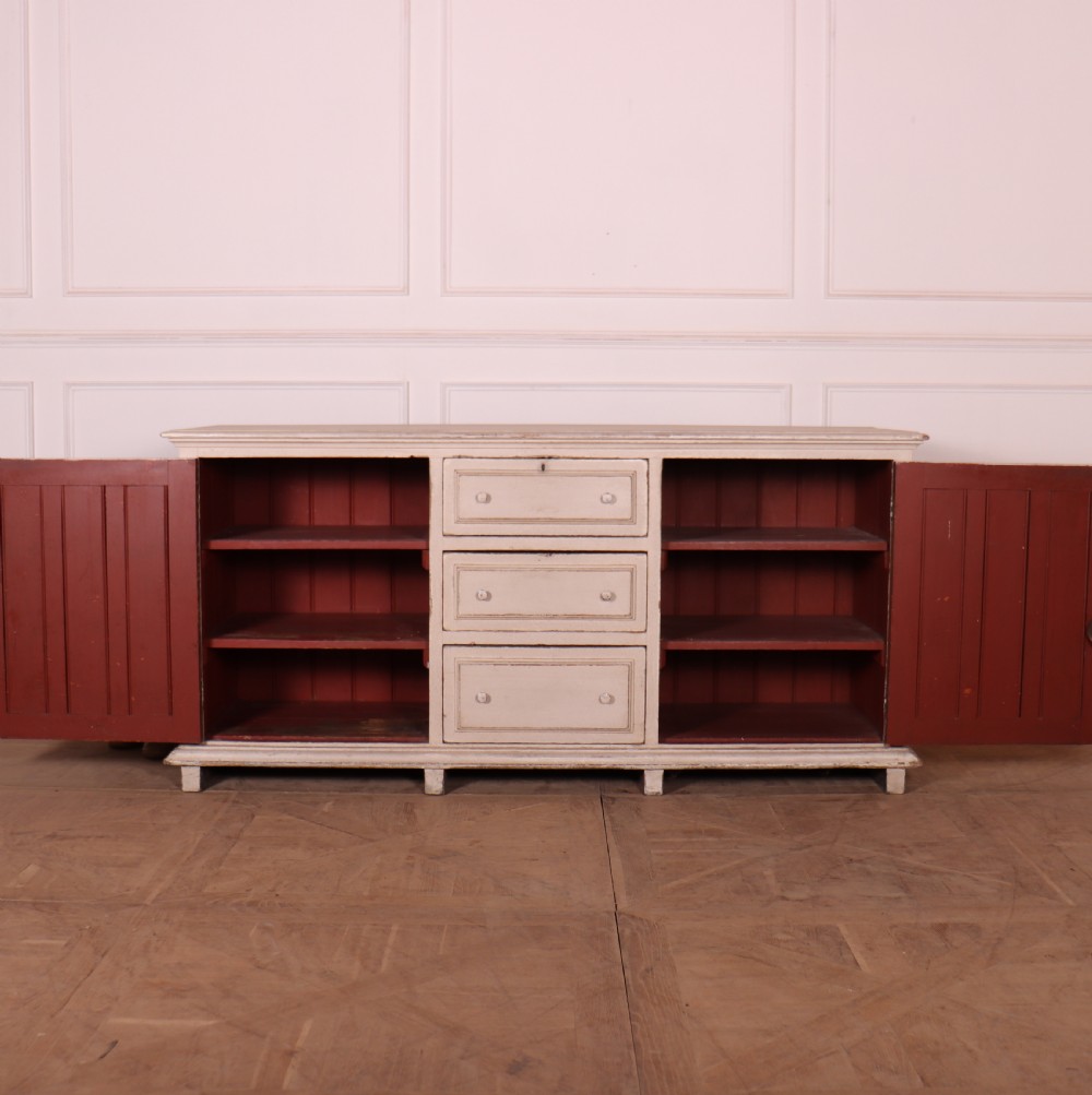 English Painted Dresser Base View VIII