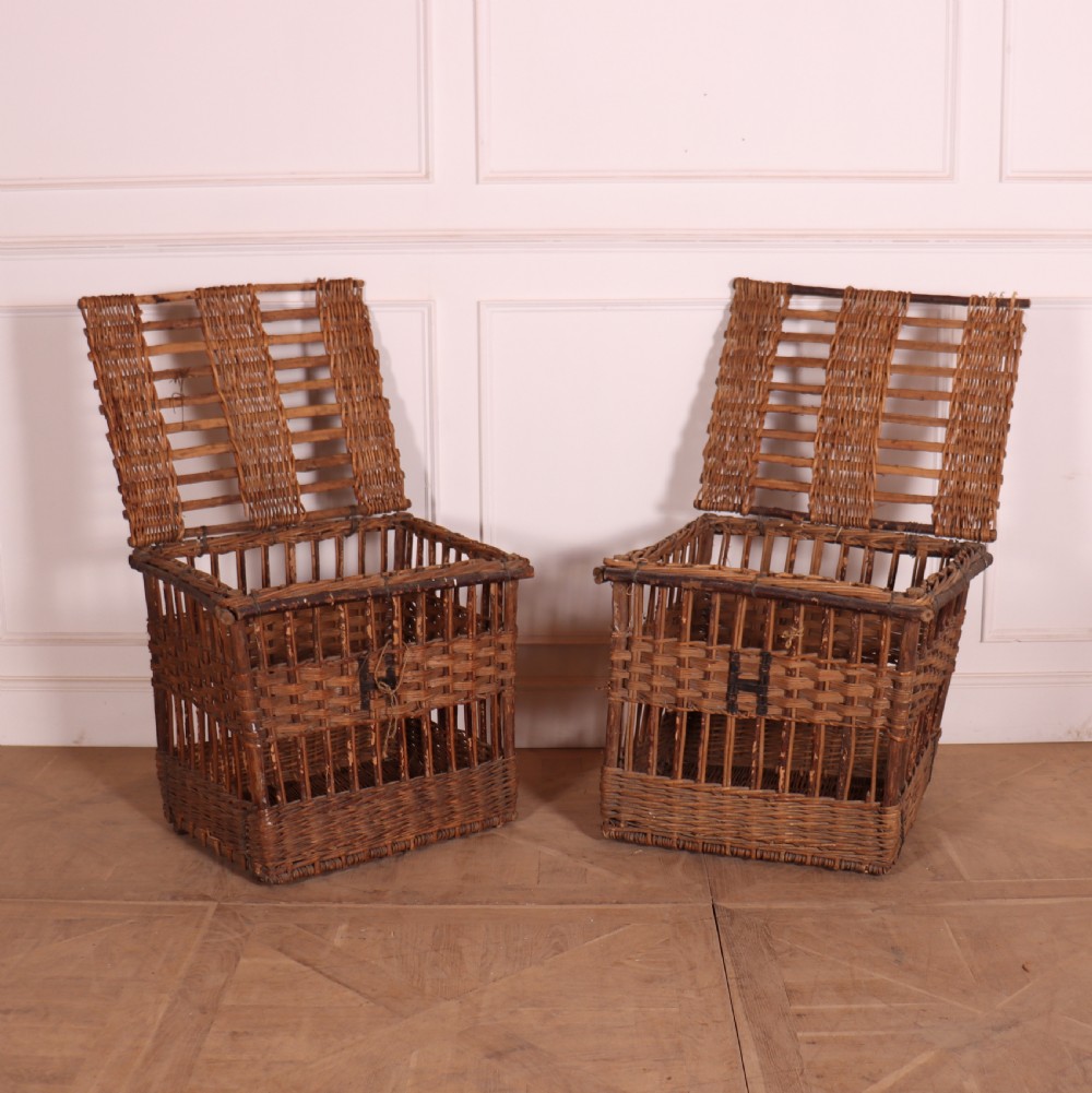 Pair of French Wicker Baskets View IV