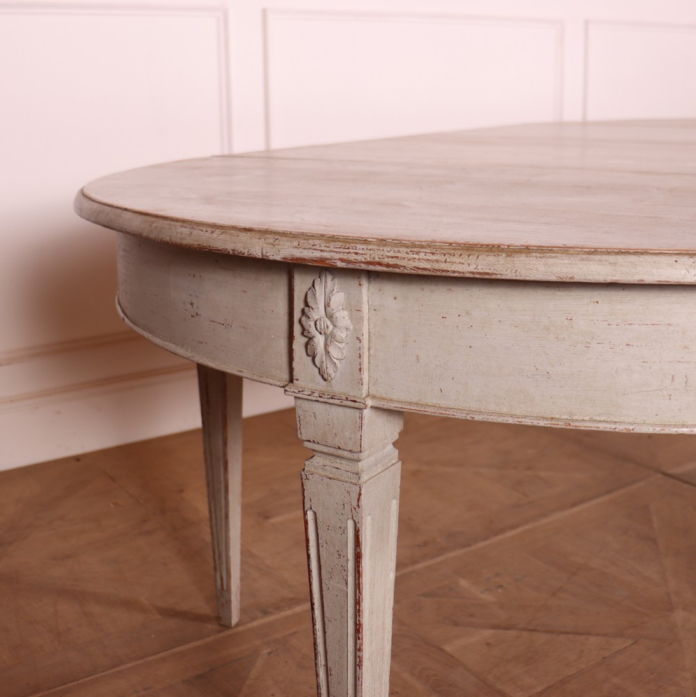 Swedish Gustavian Period Dining Table View VII