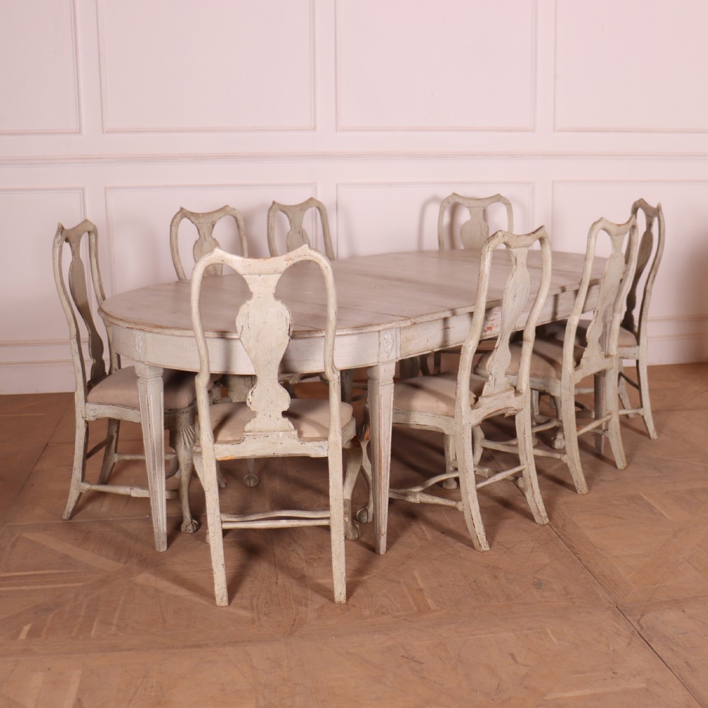 Swedish Gustavian Period Dining Table View X