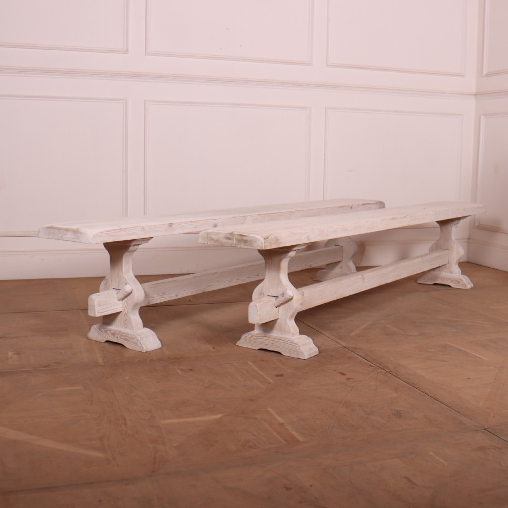 Pair of French Trestle Benches