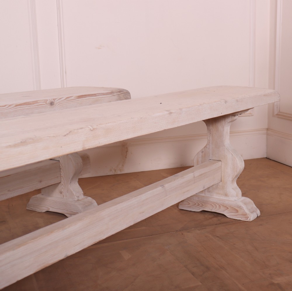 Pair of French Trestle Benches View III