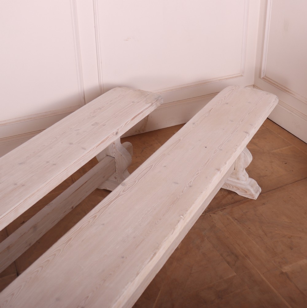 Pair of French Trestle Benches View IV