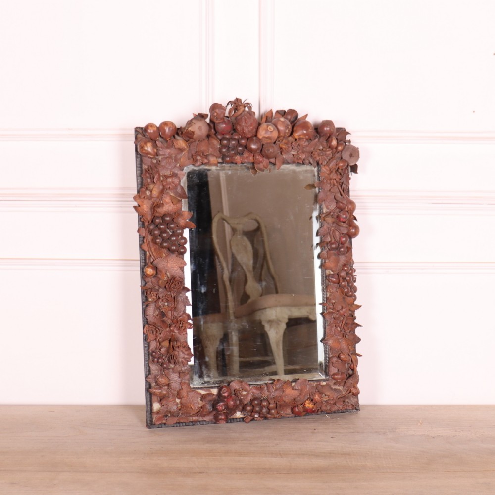 French Leather Mirror