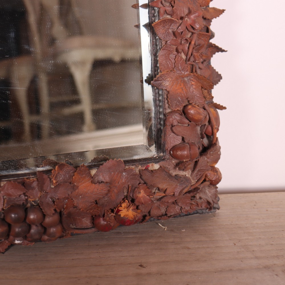 French Leather Mirror View V
