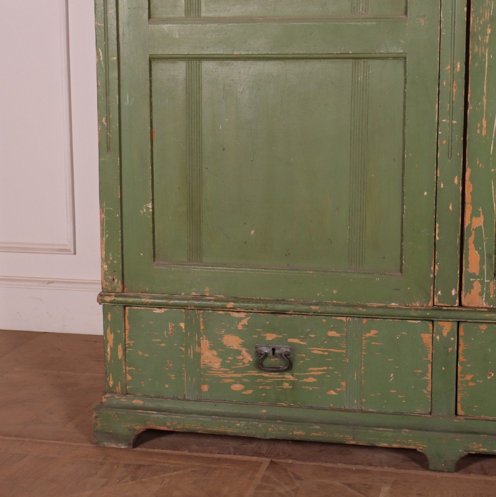 English Original Painted Linen Cupboard View II
