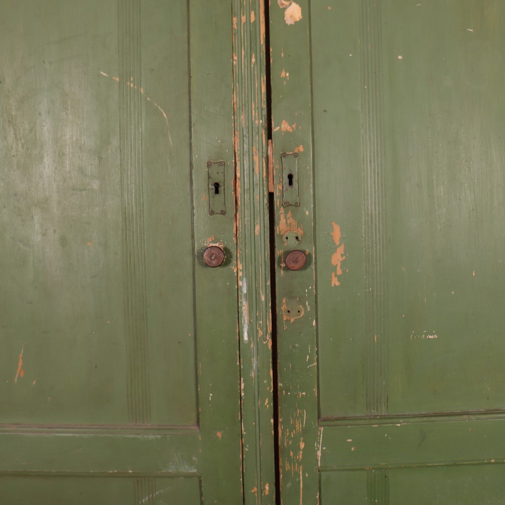 English Original Painted Linen Cupboard View III