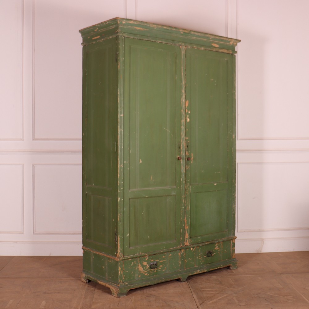 English Original Painted Linen Cupboard View VI