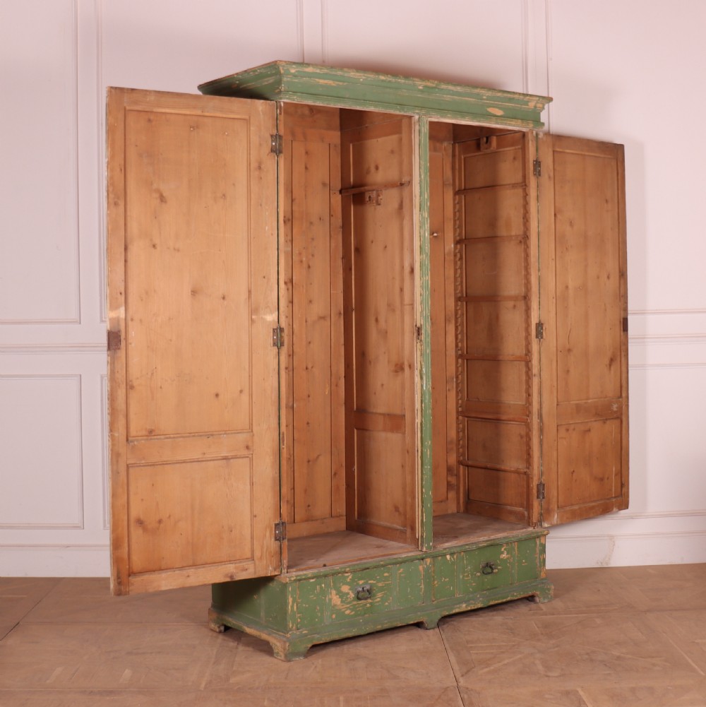 English Original Painted Linen Cupboard View VII