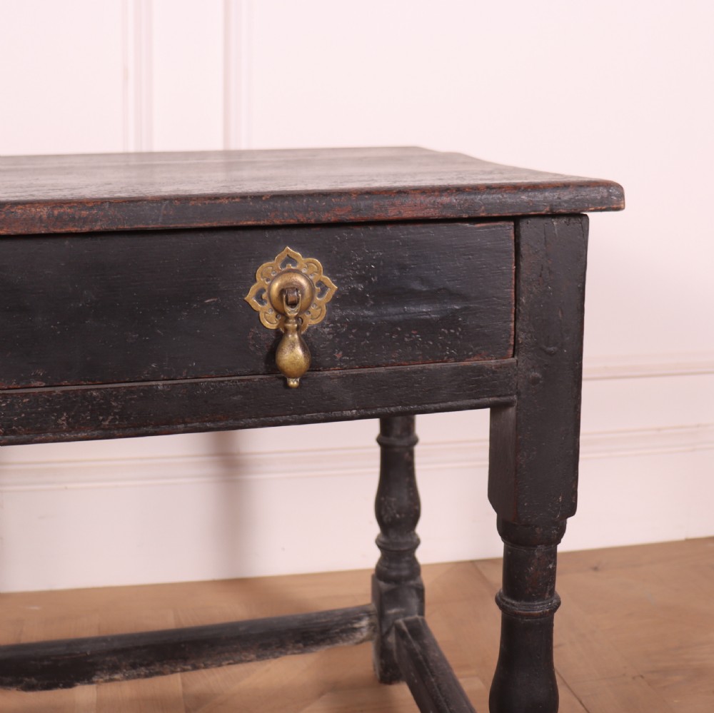 English Painted Oak Lamp Table View II
