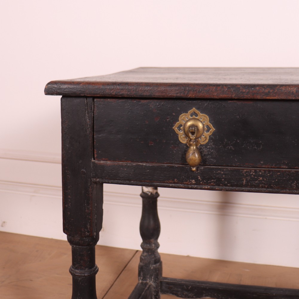 English Painted Oak Lamp Table View IV