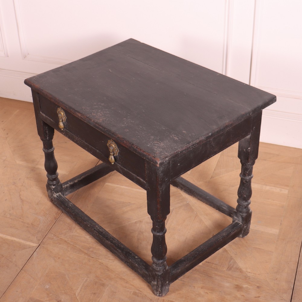 English Painted Oak Lamp Table View V