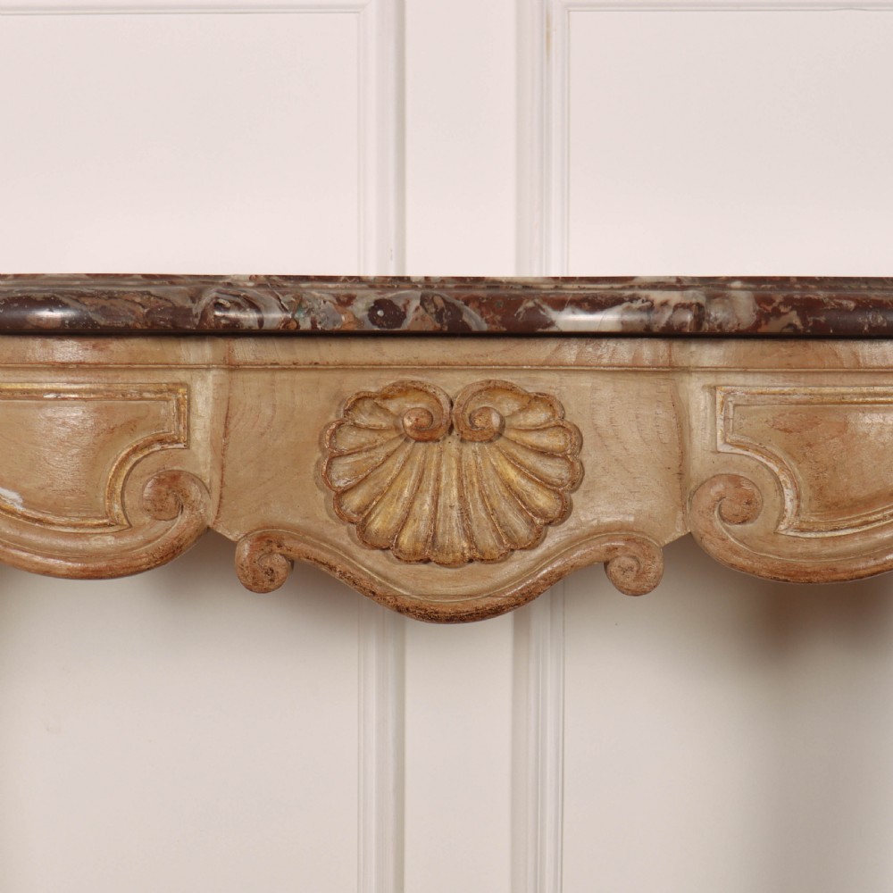 French Marble Top Console Table View II