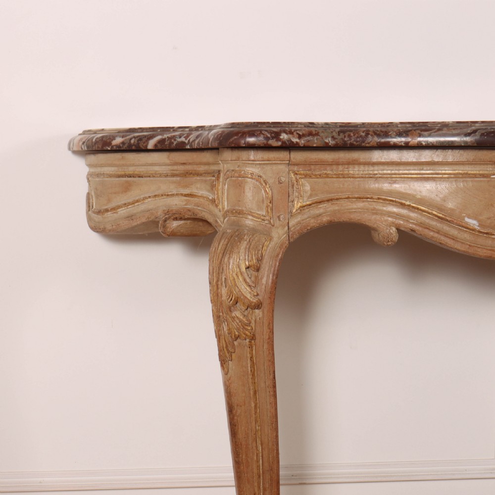 French Marble Top Console Table View III