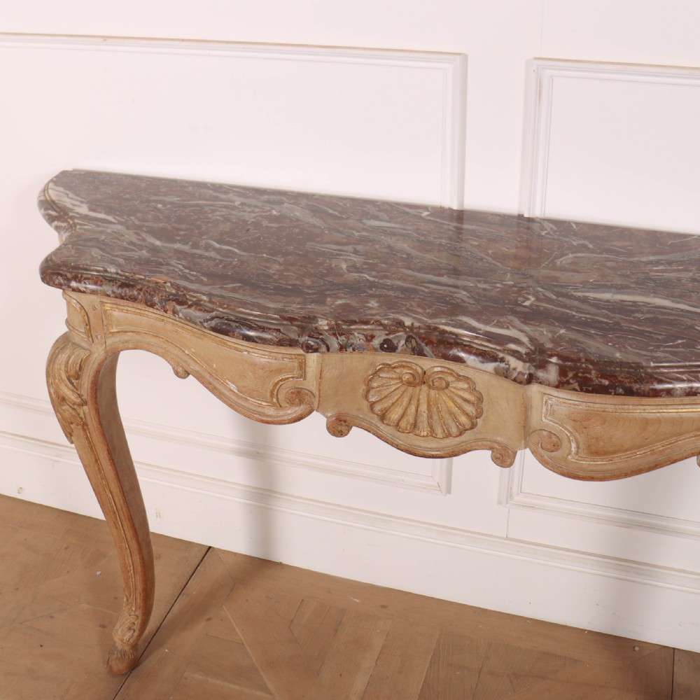 French Marble Top Console Table View VI