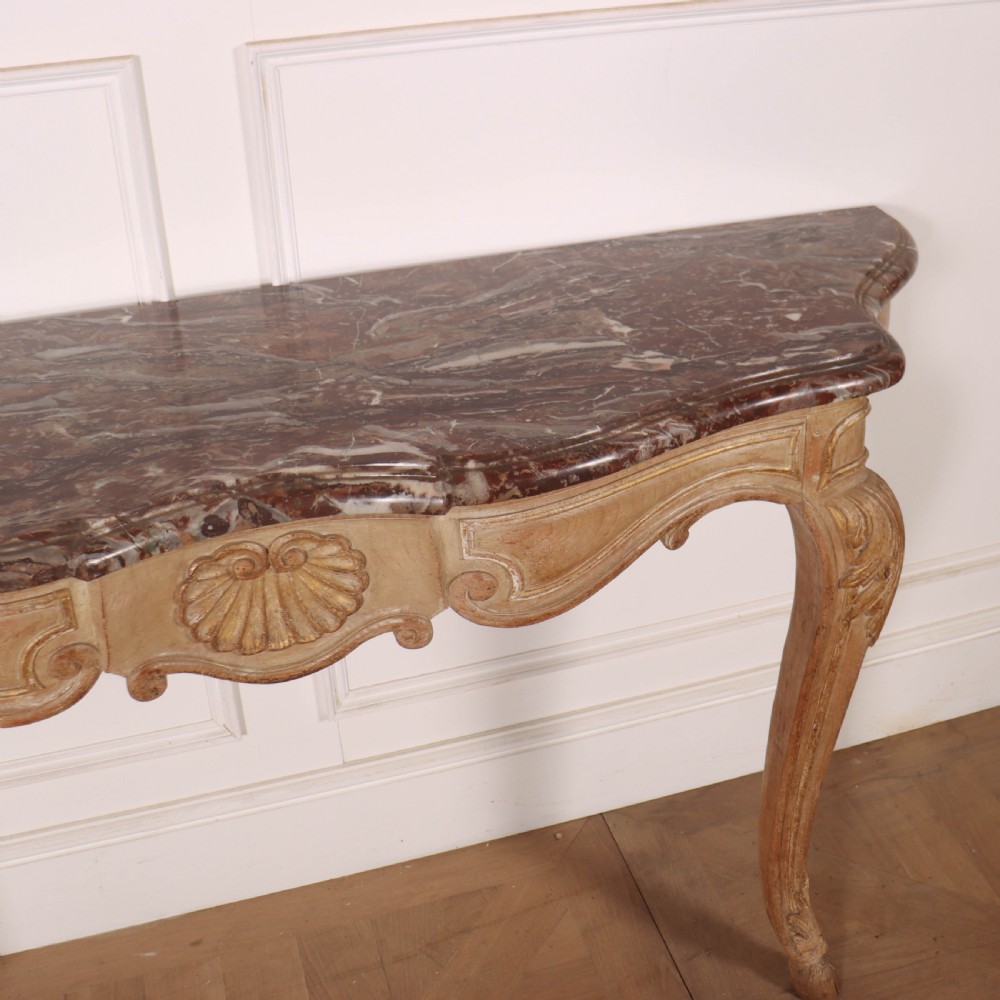 French Marble Top Console Table View VII