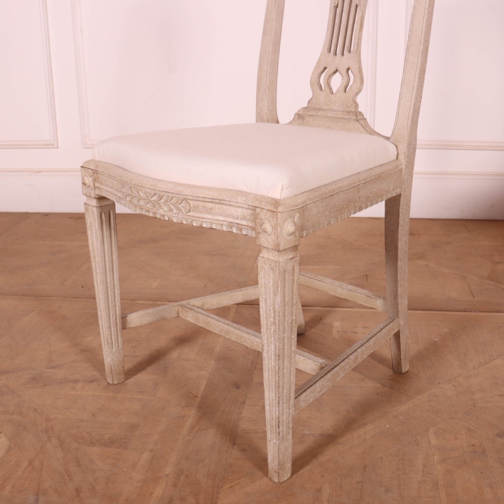 Exceptional Early 20th C Swedish Gustavian Style Dining Room Table and Chairs View XXIV