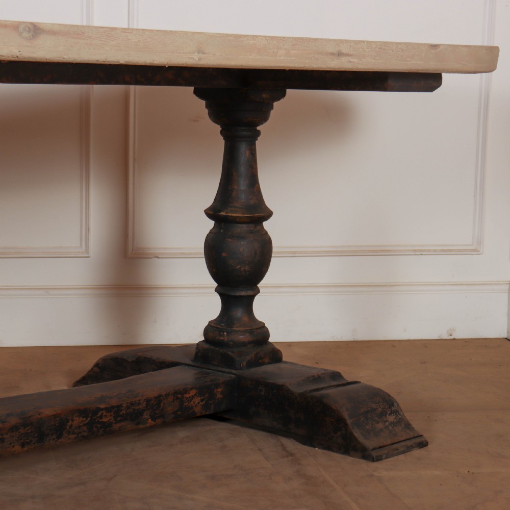 Italian Pine Trestle Table View II