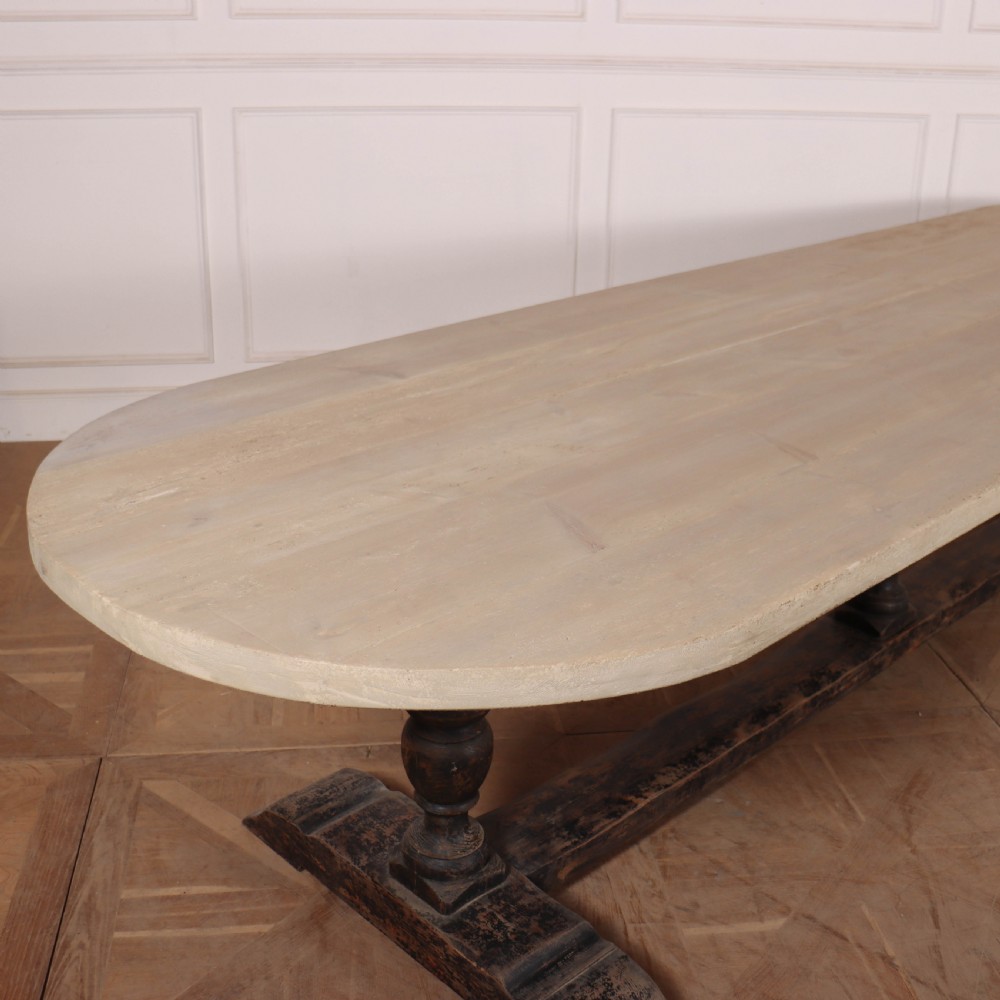 Italian Pine Trestle Table View IV