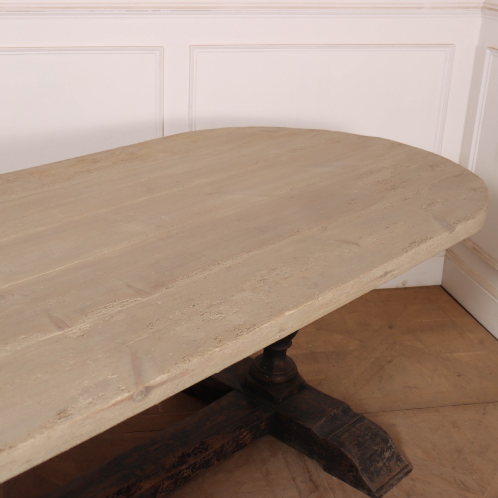 Italian Pine Trestle Table View V