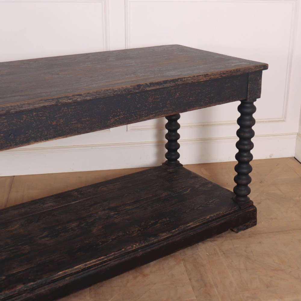 French Painted Oak Console Table View IV