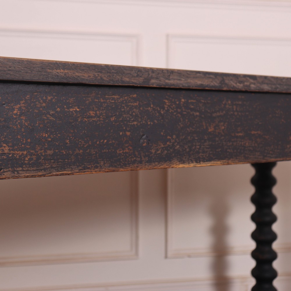 French Painted Oak Console Table View VI