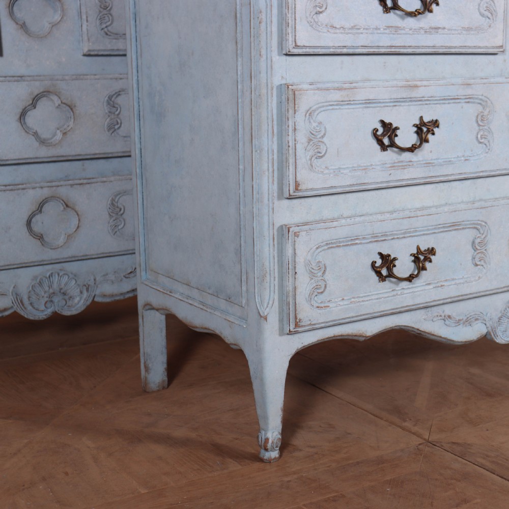 Pair of French Painted Commodes View III
