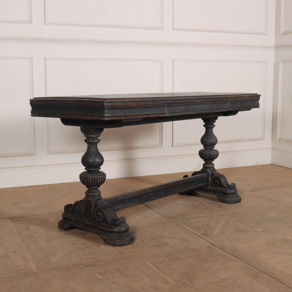 English Painted Oak Console