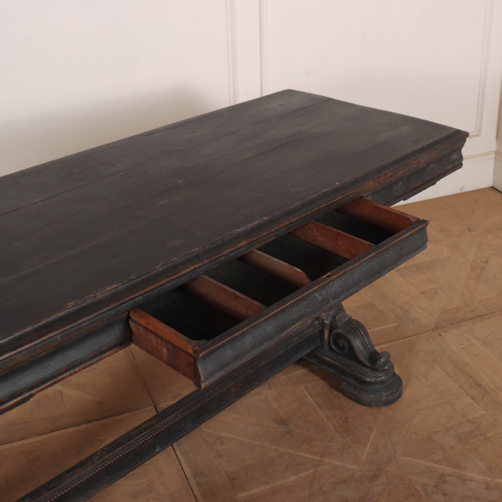 English Painted Oak Console View VII