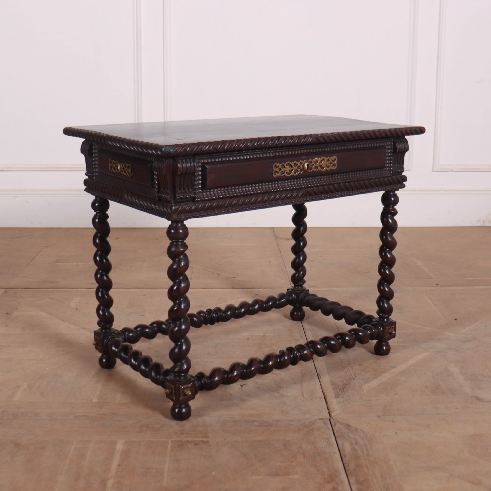Portuguese Chestnut Lamp Table