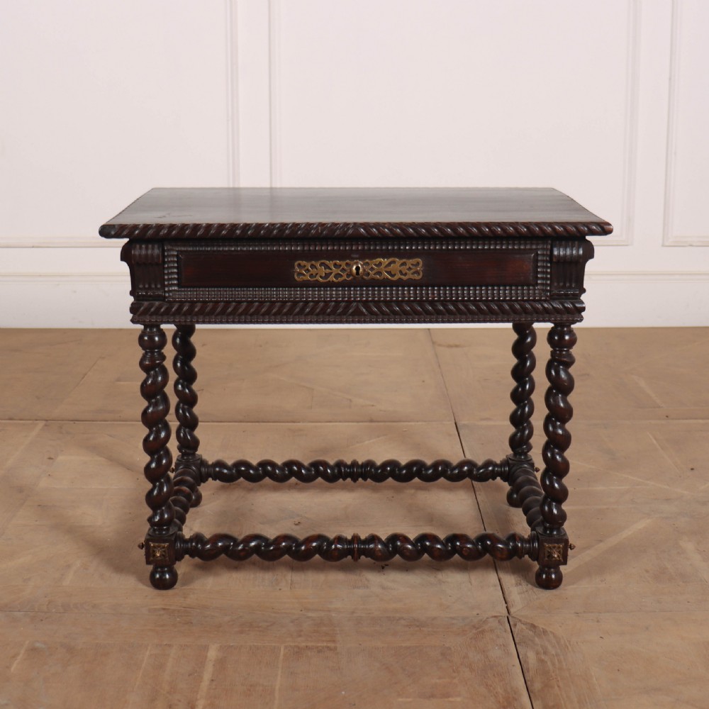Portuguese Chestnut Lamp Table View III