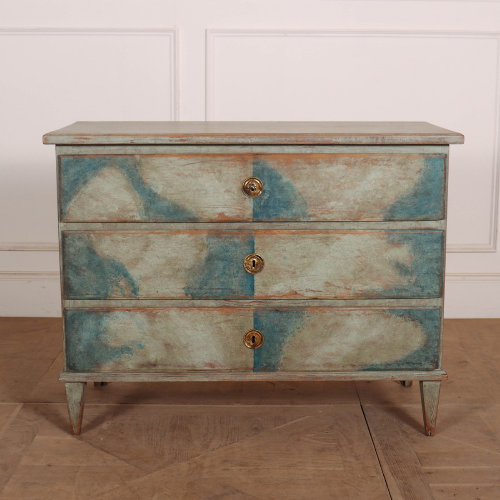 Interesting Swedish Painted Commode View IV