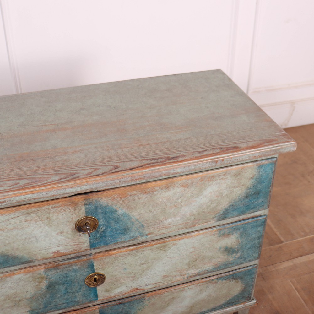 Interesting Swedish Painted Commode View VII