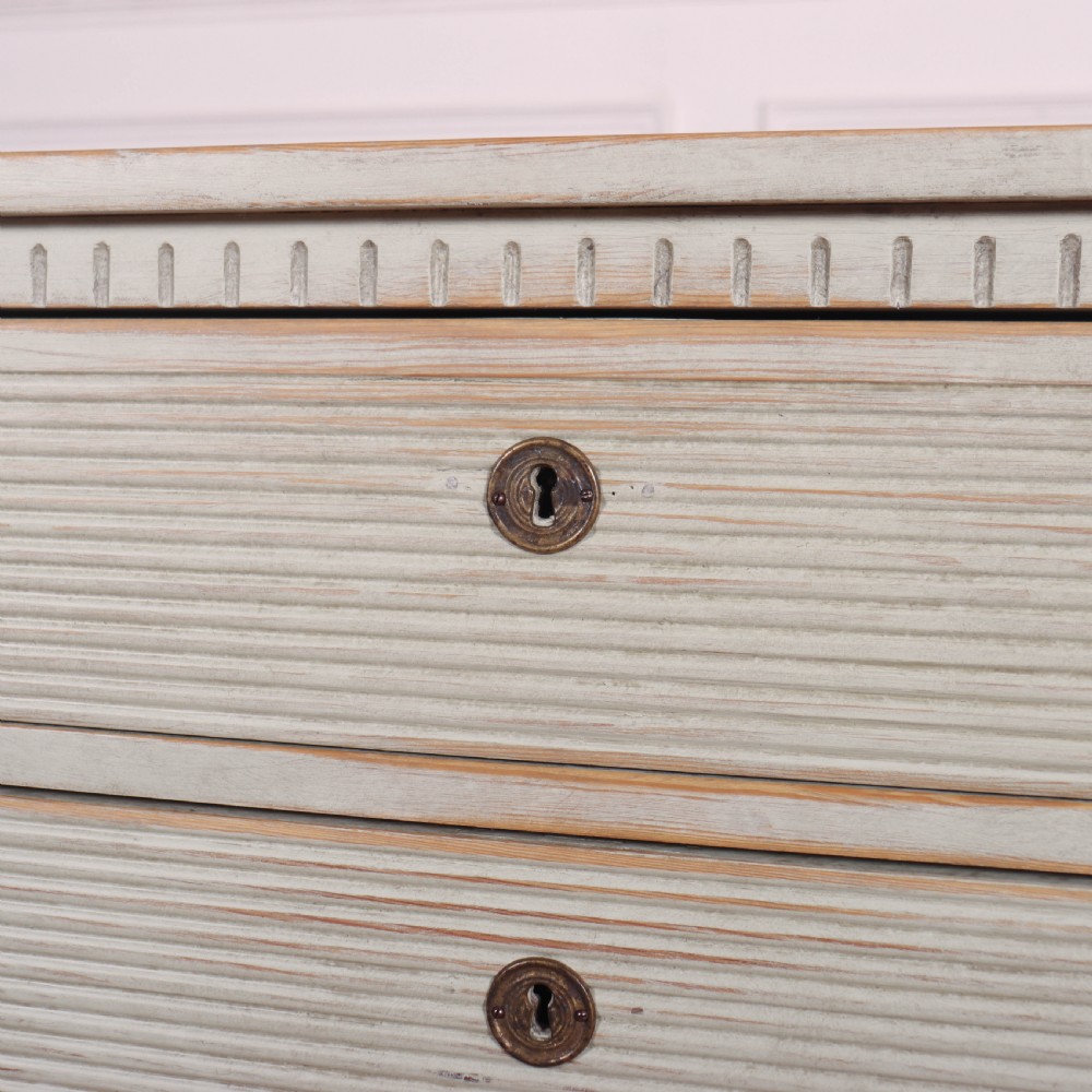 Pretty Swedish Painted Commode View V