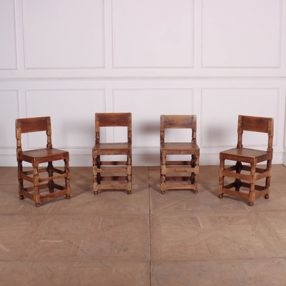 Set of 4 18th Century Swedish Chairs