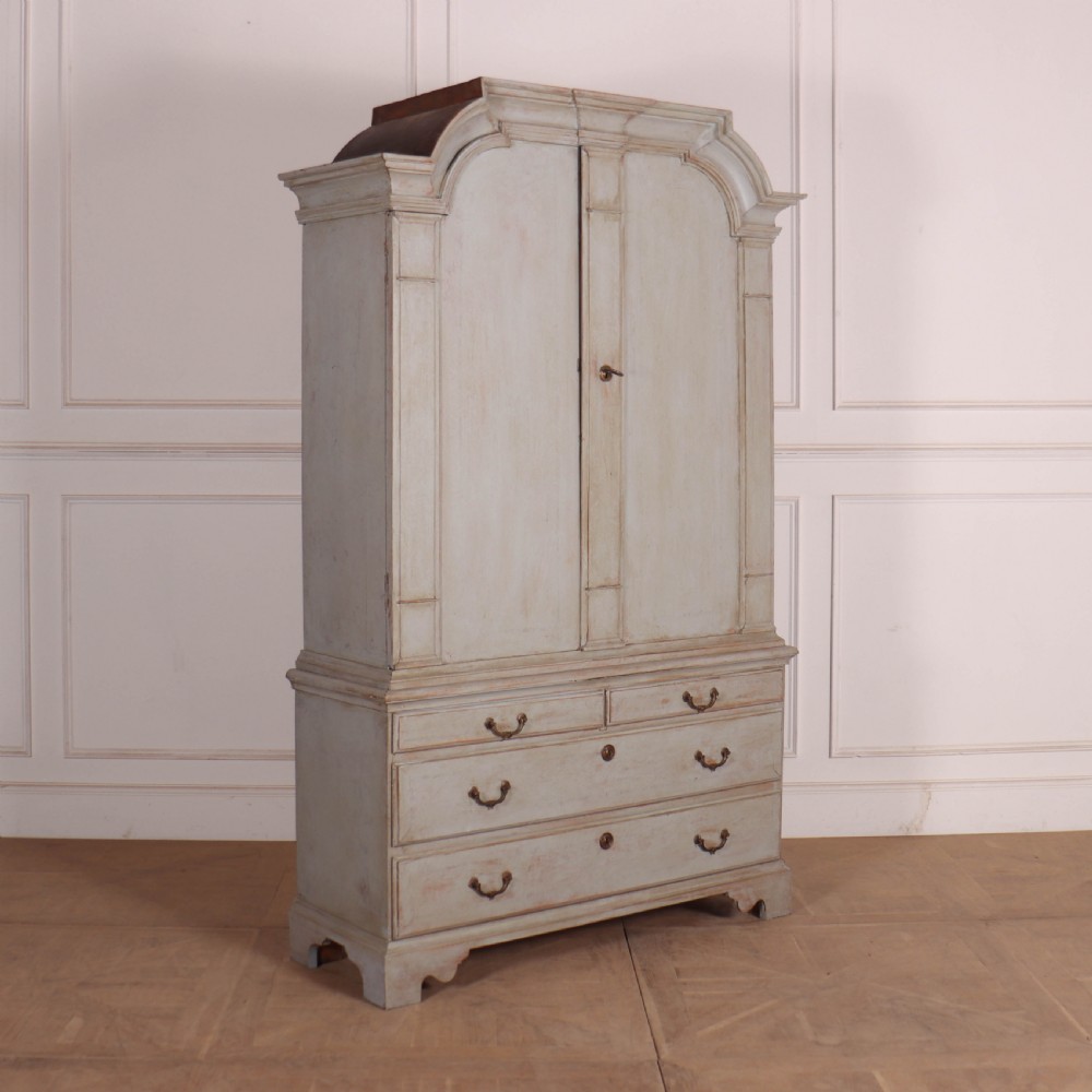 Swedish Painted Linen Cupboard