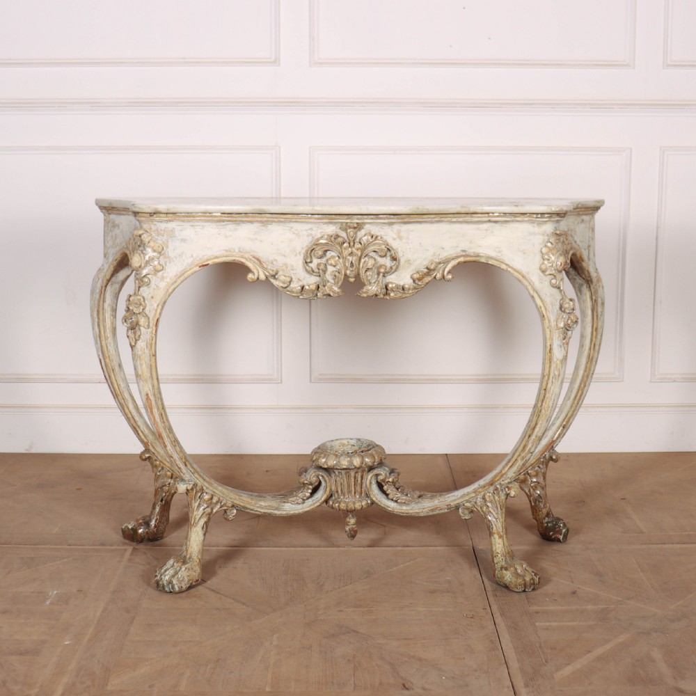 Italian Original Painted Console Table