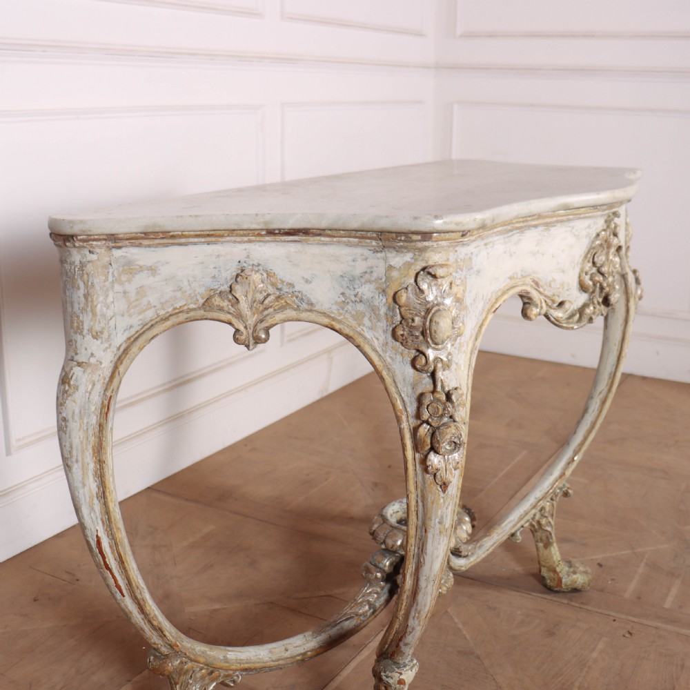 Italian Original Painted Console Table View V