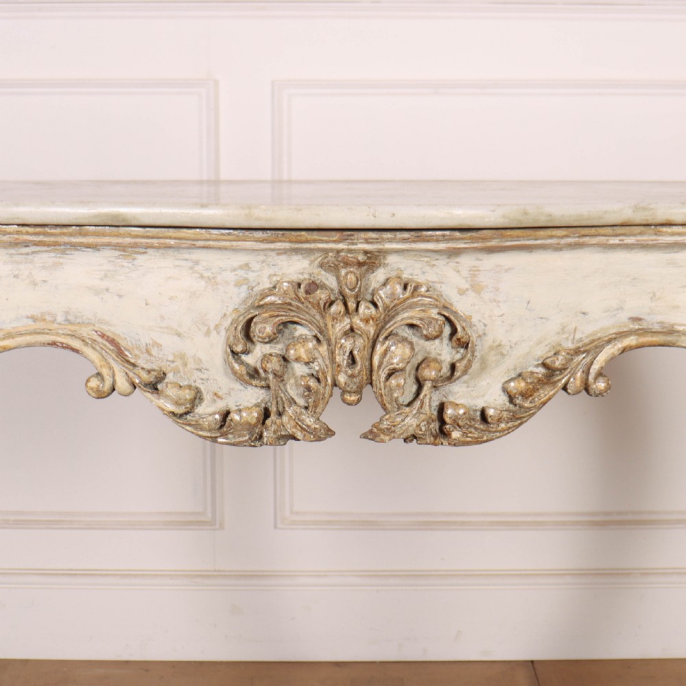 Italian Original Painted Console Table View VI