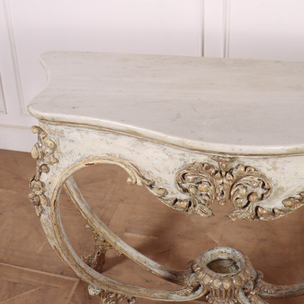 Italian Original Painted Console Table View XIV