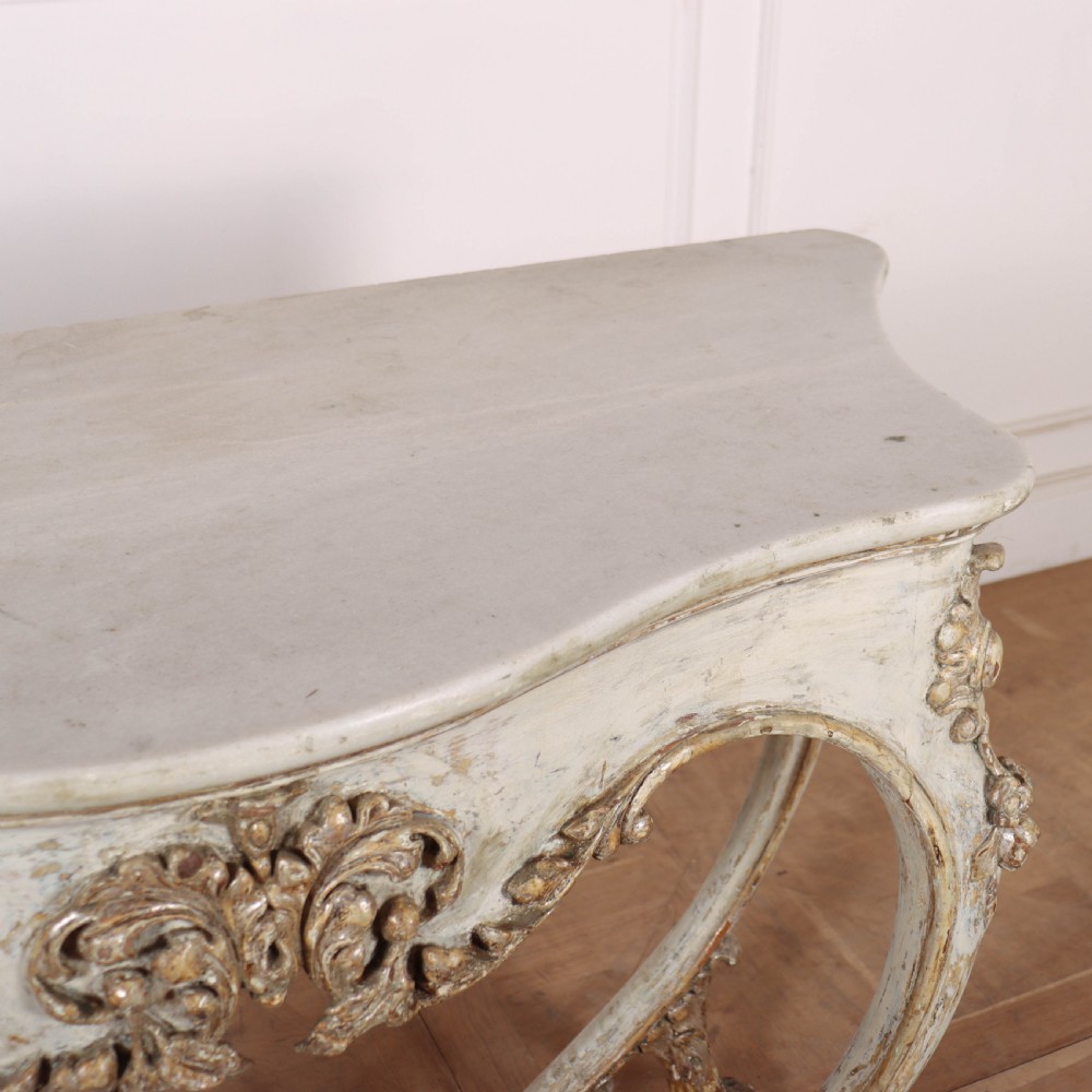 Italian Original Painted Console Table View XV