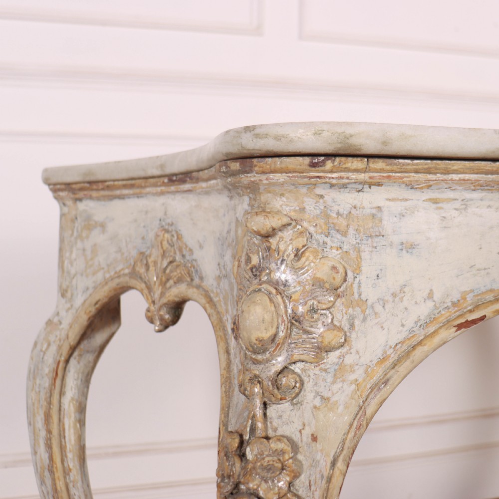 Italian Original Painted Console Table View XVII