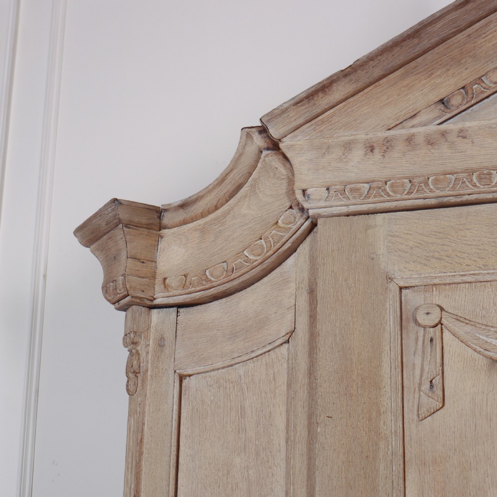 Dutch Bleached Oak Linen Cupboard View X