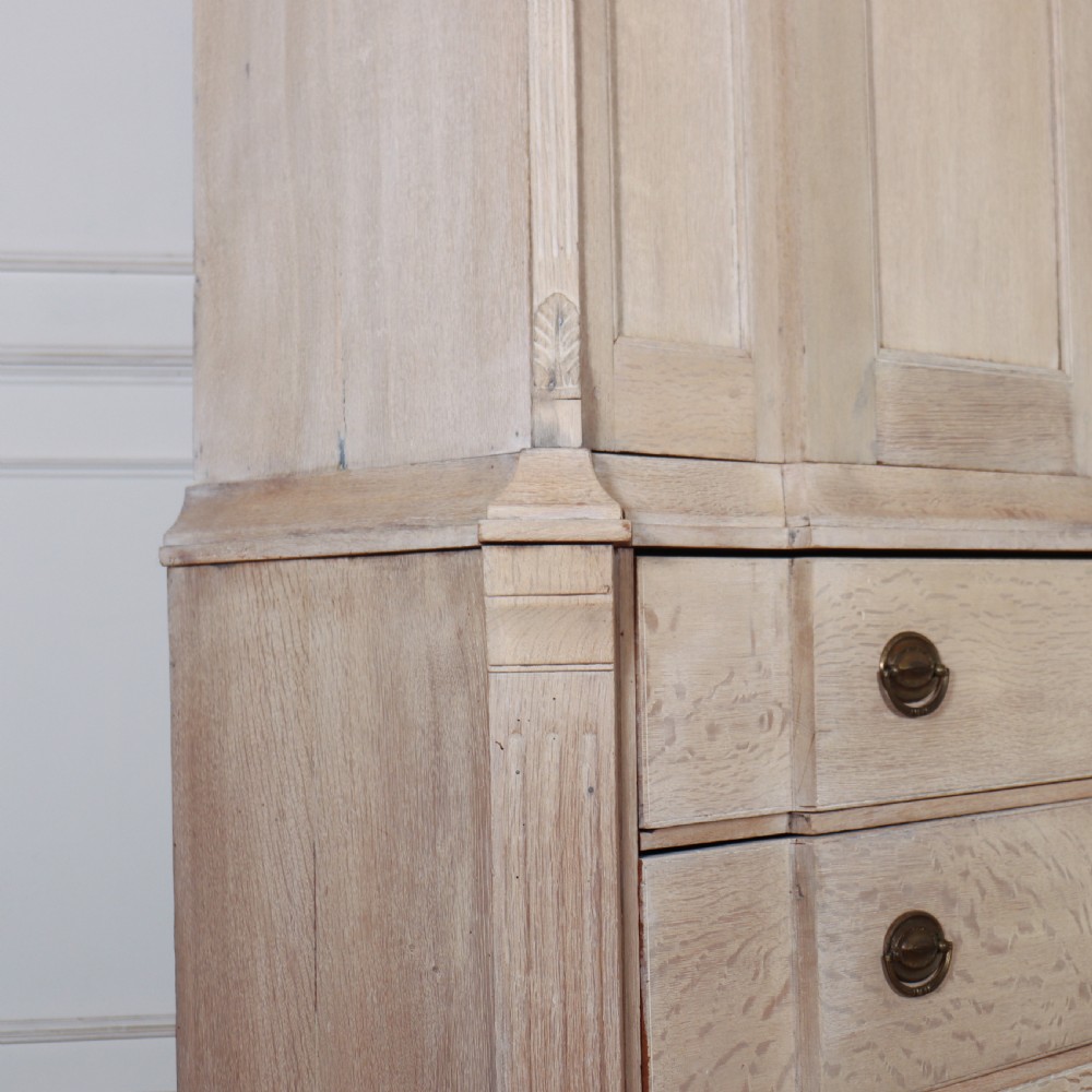 Dutch Bleached Oak Linen Cupboard View XIV