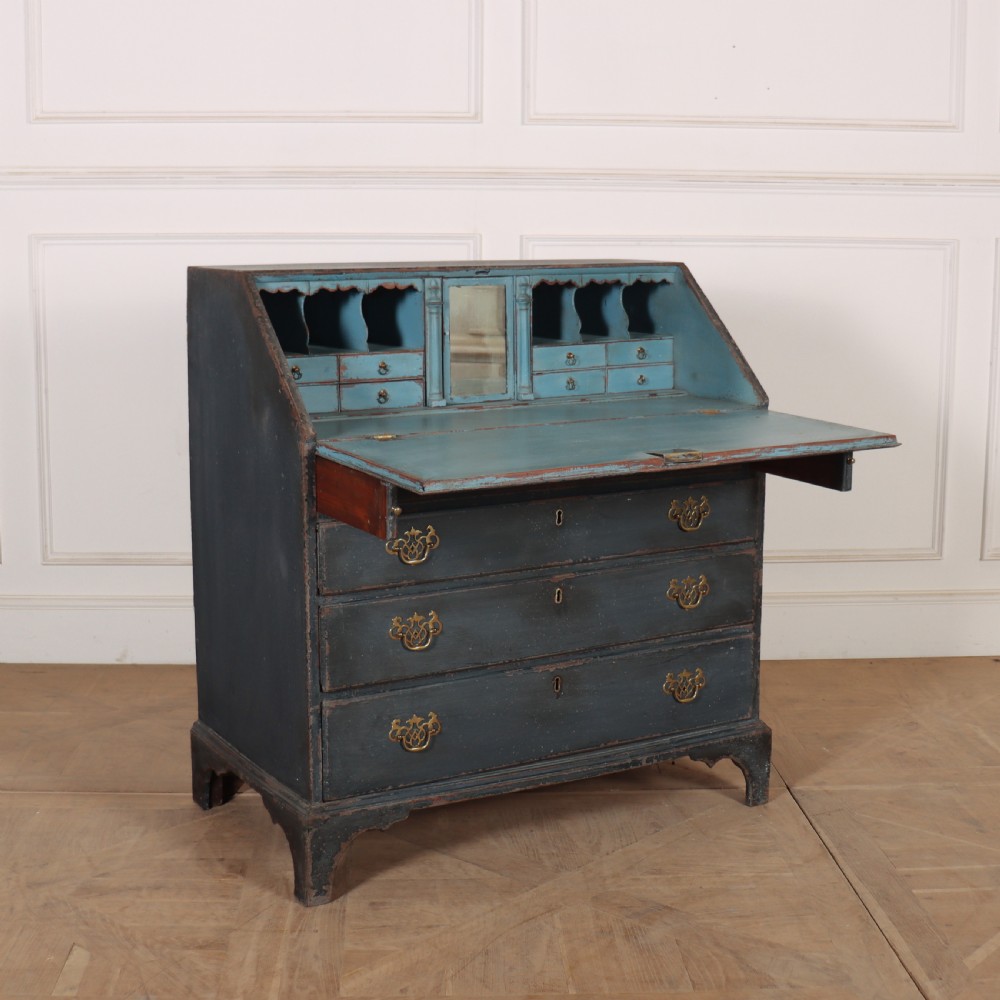 18th Century English Painted Bureau View VIII
